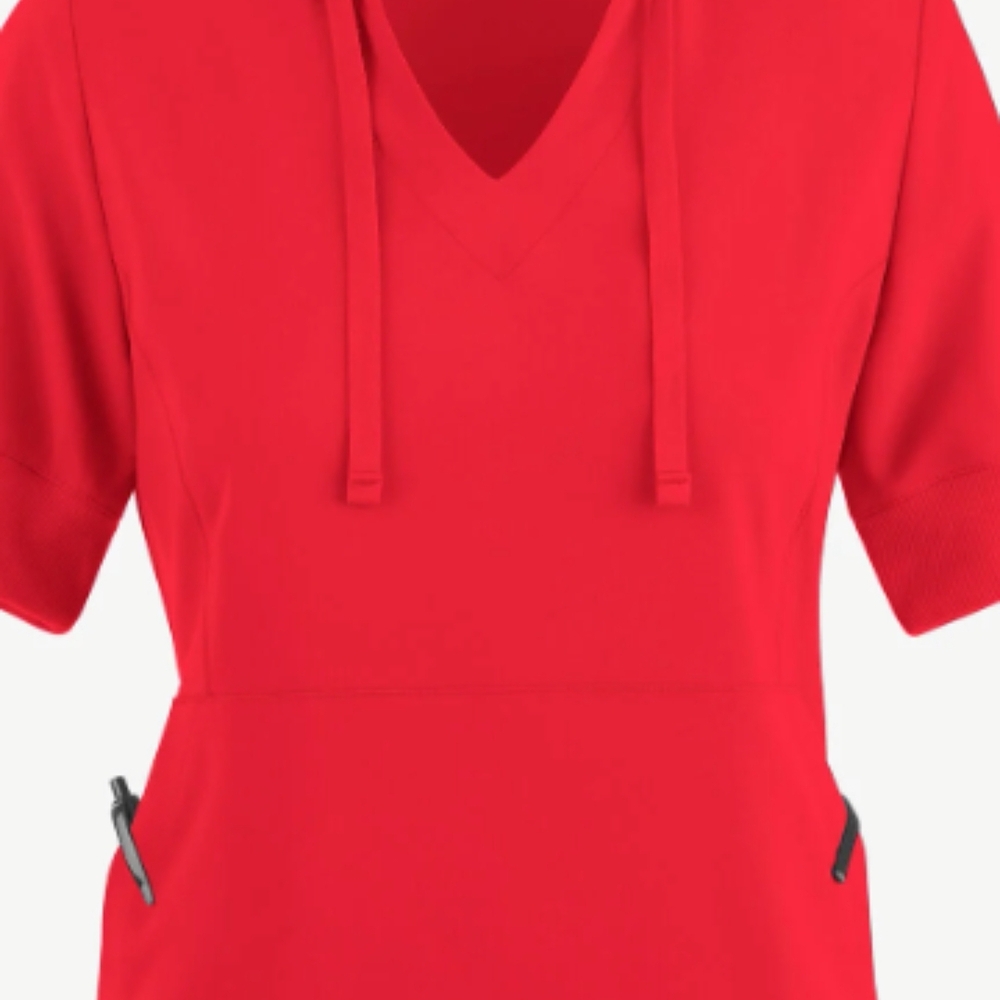 Red Relaxed Scrub Top And Scrub Bottom 2xl